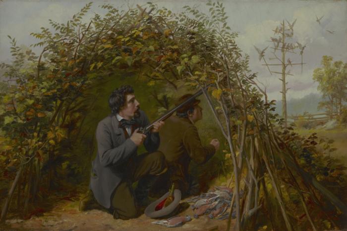 Arthur Fitzwilliam Tait Shooting From Ambush oil painting picture